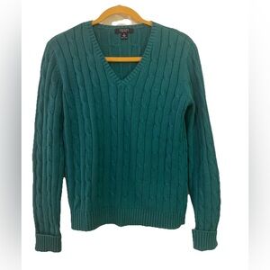 Chaps cable knit sweater 
Size small 
Vneck 
Great condition